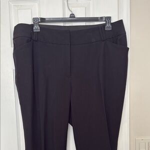 INC International Concepts Black Trousers Straight-Leg